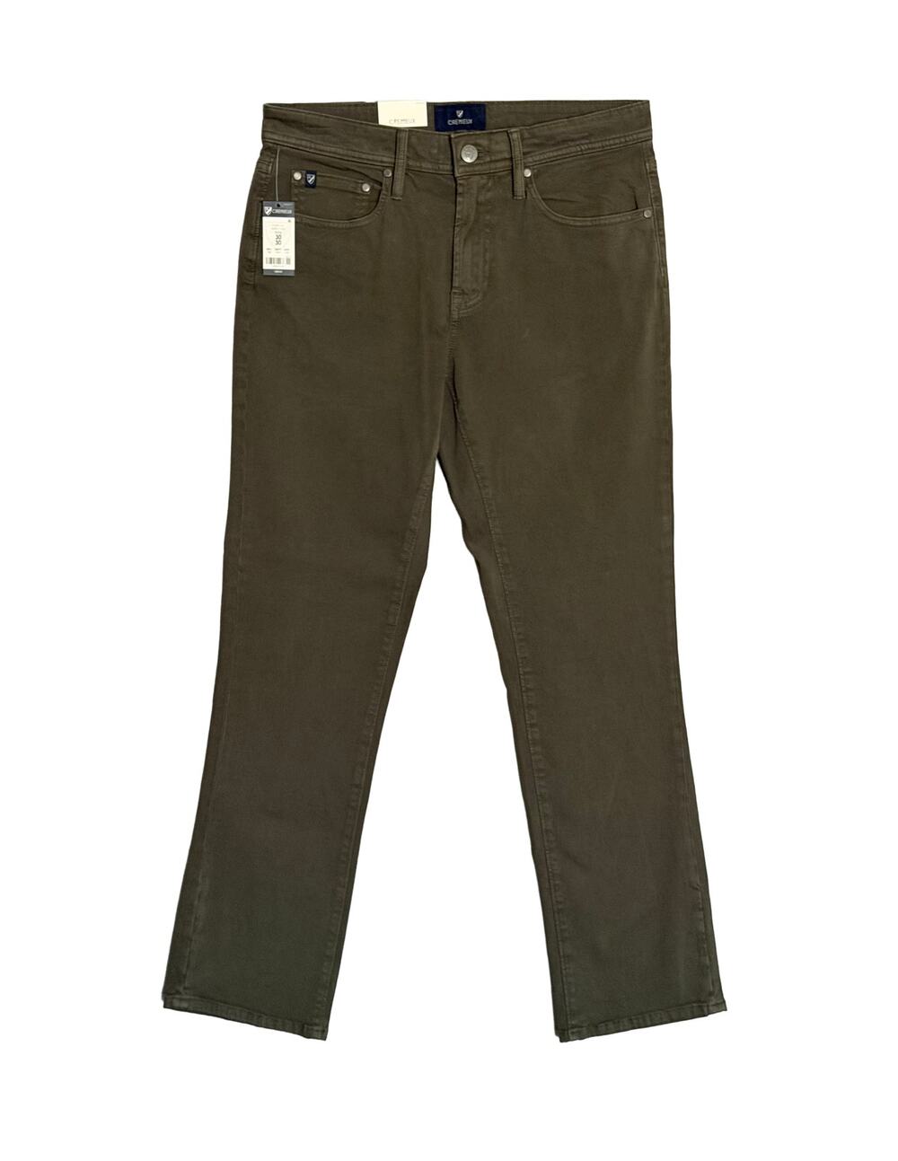 Daniel Cremieux Pant Men's 30"x30" CMX 5-Pocket Pant Sateen Stretch Dk Olive NWT